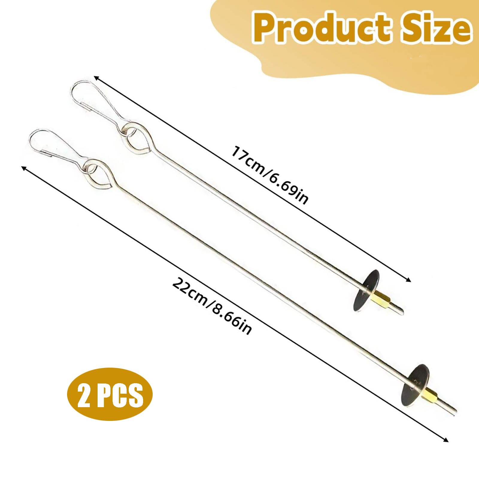 Porte Brochettes de Fruits,2 PCS Brochettes Mangeoires en Acier Inoxydable pour Perroquets Porte-Fruits Légumes et Nourriture pour Cage d'oiseaux Support pour Perruches et Calopsittes