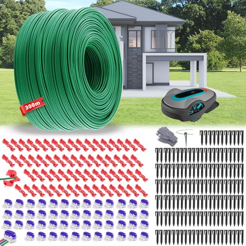 Cable Peripherique Robot Tondeuse 300m,Fil Robot Tondeuse,Universelles Cable Tondeuse+120...