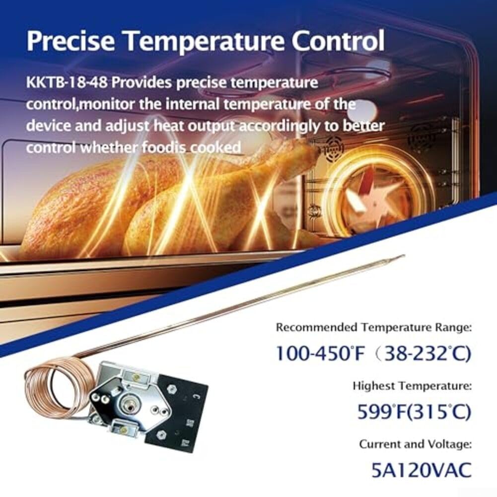Metall Thermostat für Herd für backofen 5A 120VAC Gelb Metall
