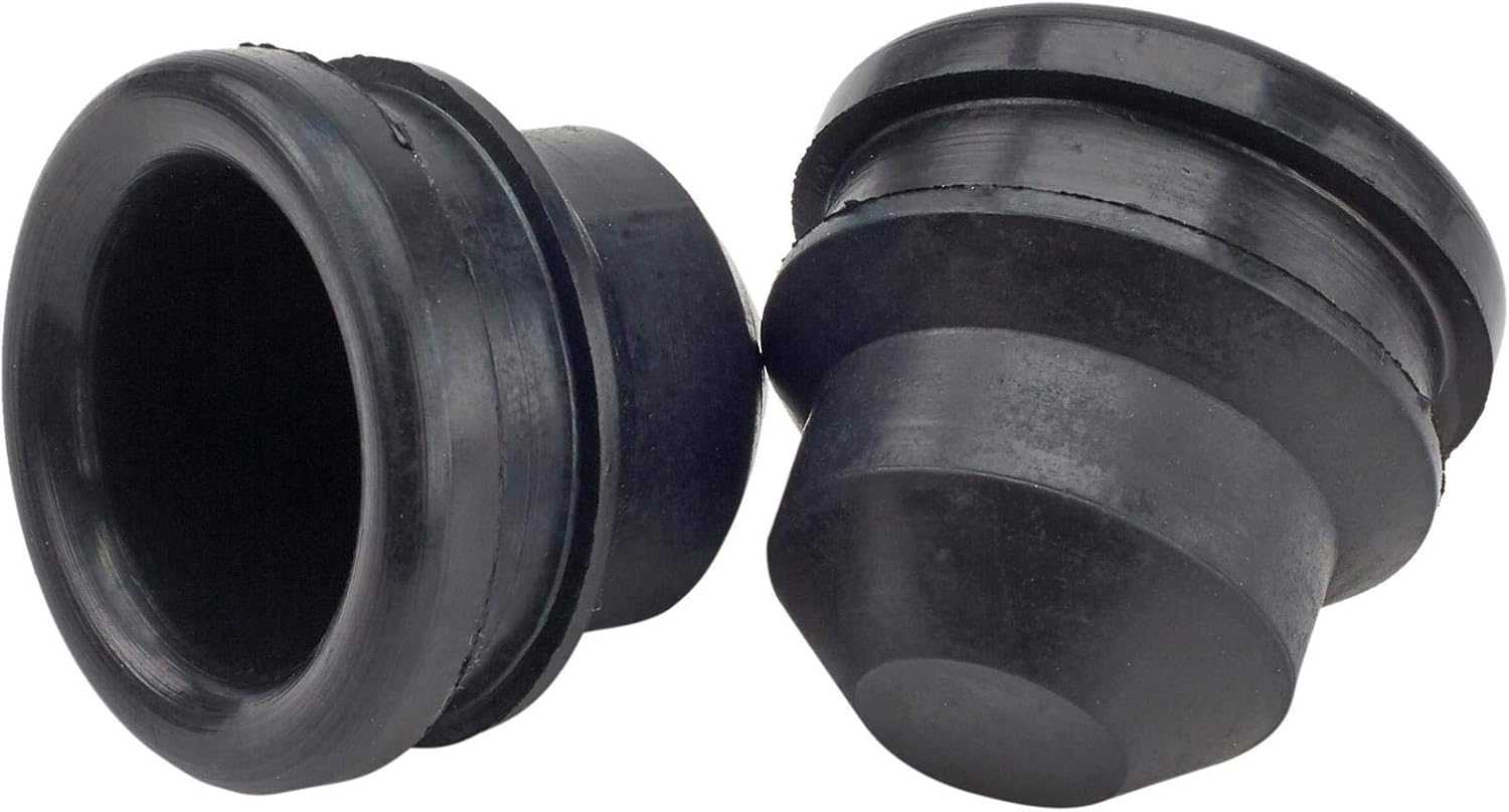 Speedway Motors Push-In Oil Breather Grommets, 1-1/4” Outside Diameter with 1” Center Hole, Durable Neoprene Valve Cover Grommets for Replacement or Breather Cap Installation, Pair