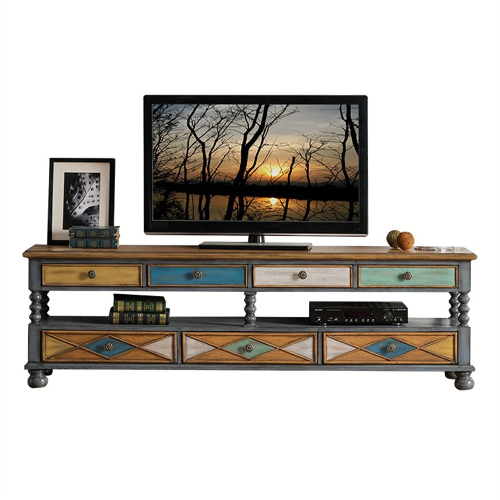 テレビスタンド(TVは付きません) Amazon.co.jp: 78.7インチテレビスタンドキャビネット、塗装された