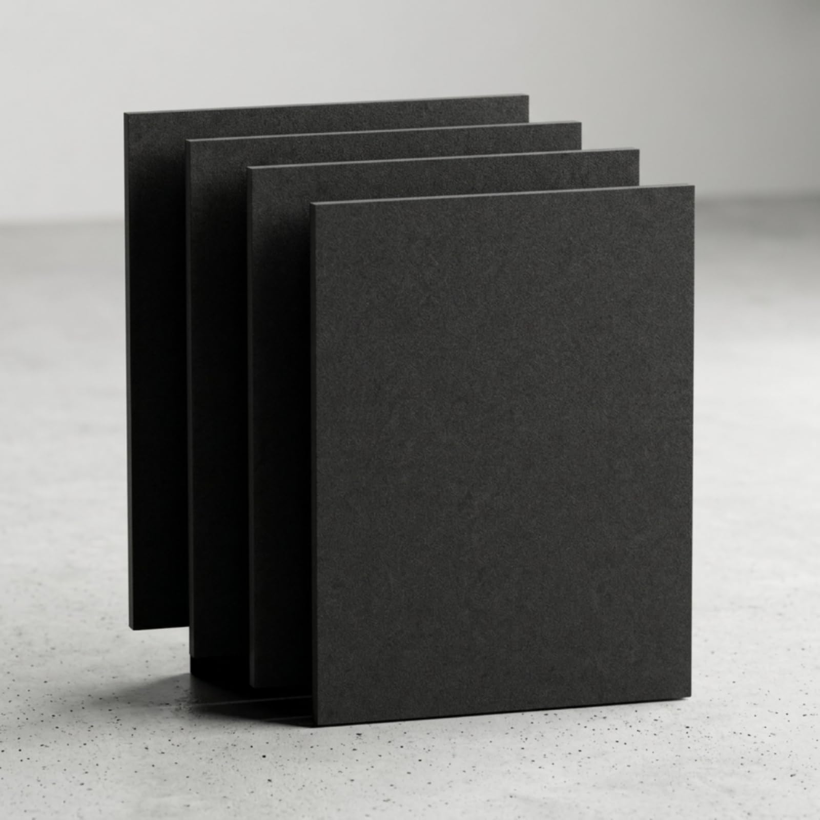 4 Stück Kunststoffplatte thermoformbar Kunststoffplatte Plastikplatte für Modellbau, Schwarz