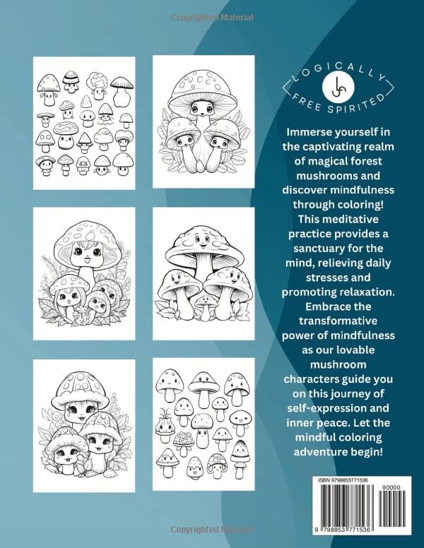 Miniatura 2 de Magical Mushrooms Conscious Coloring Book