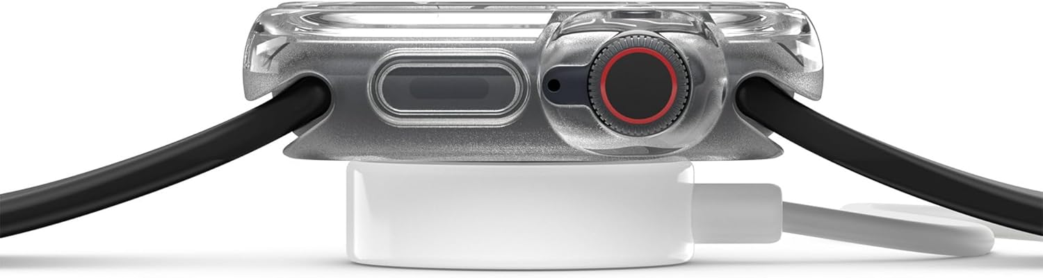OtterBox - Apple Watch Series 7/8/9, 41mm Exo Edge Bumper Case - Protective Case for Smartwatch, Sleek & Precision Fit (Clear)