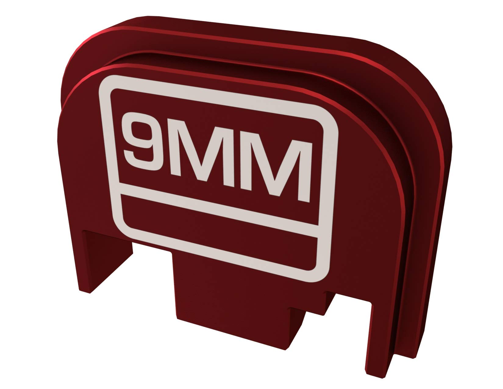 Rowe Tactical Rear Slide Cover Plate for Glock Gen 1-4 - Red 9MM - for Glock G17 G19 G21 G22 G23 G24 G26 G27 G29 G30 G31 G32 G33 G34 G35 G36 G37 G38 G39 G40 G41 G45