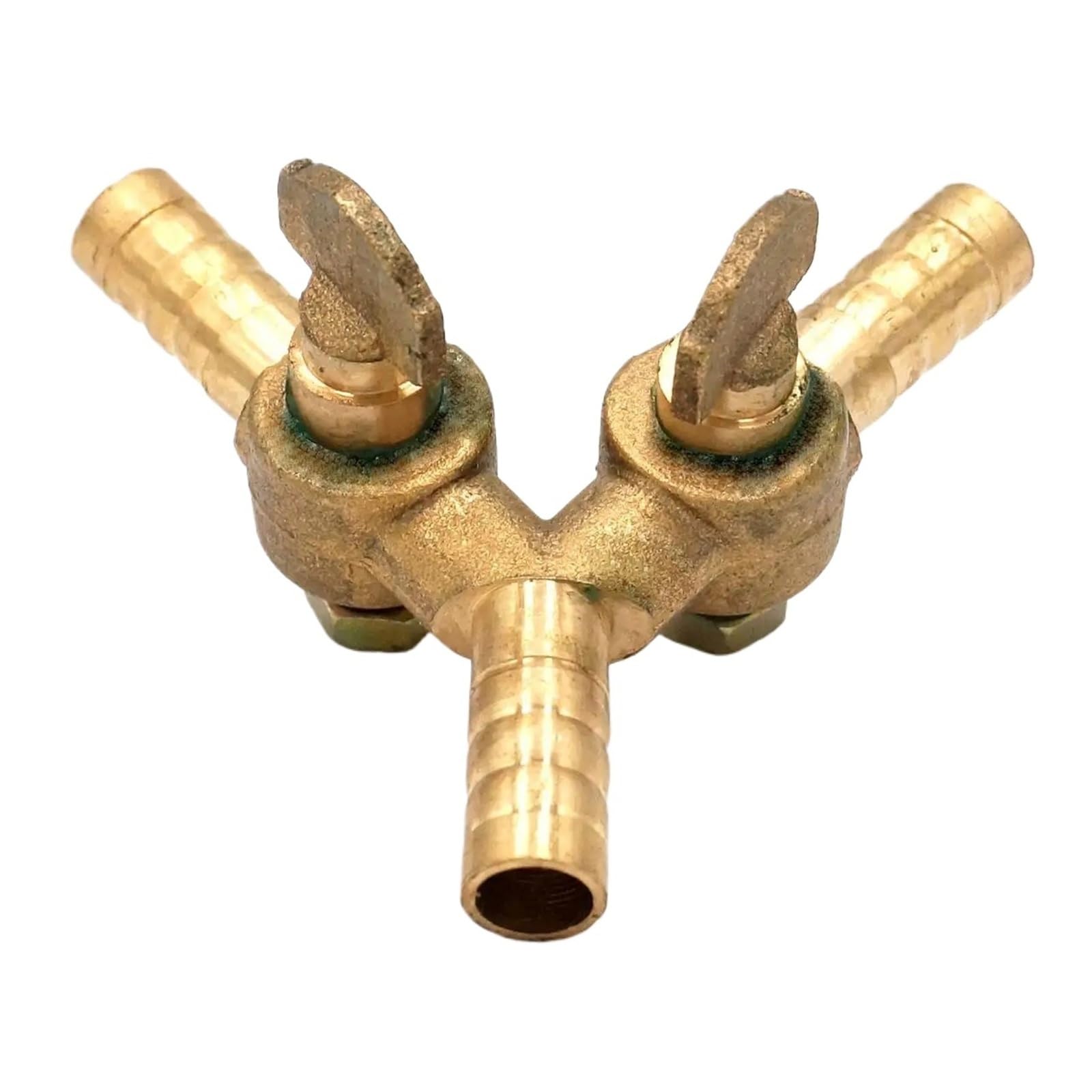 Fit Hose Inner Diameter 8mm 10mm Barbed Y 3 Ways Brass Shut Off Valve Gas Valves for Fuel Air Gas