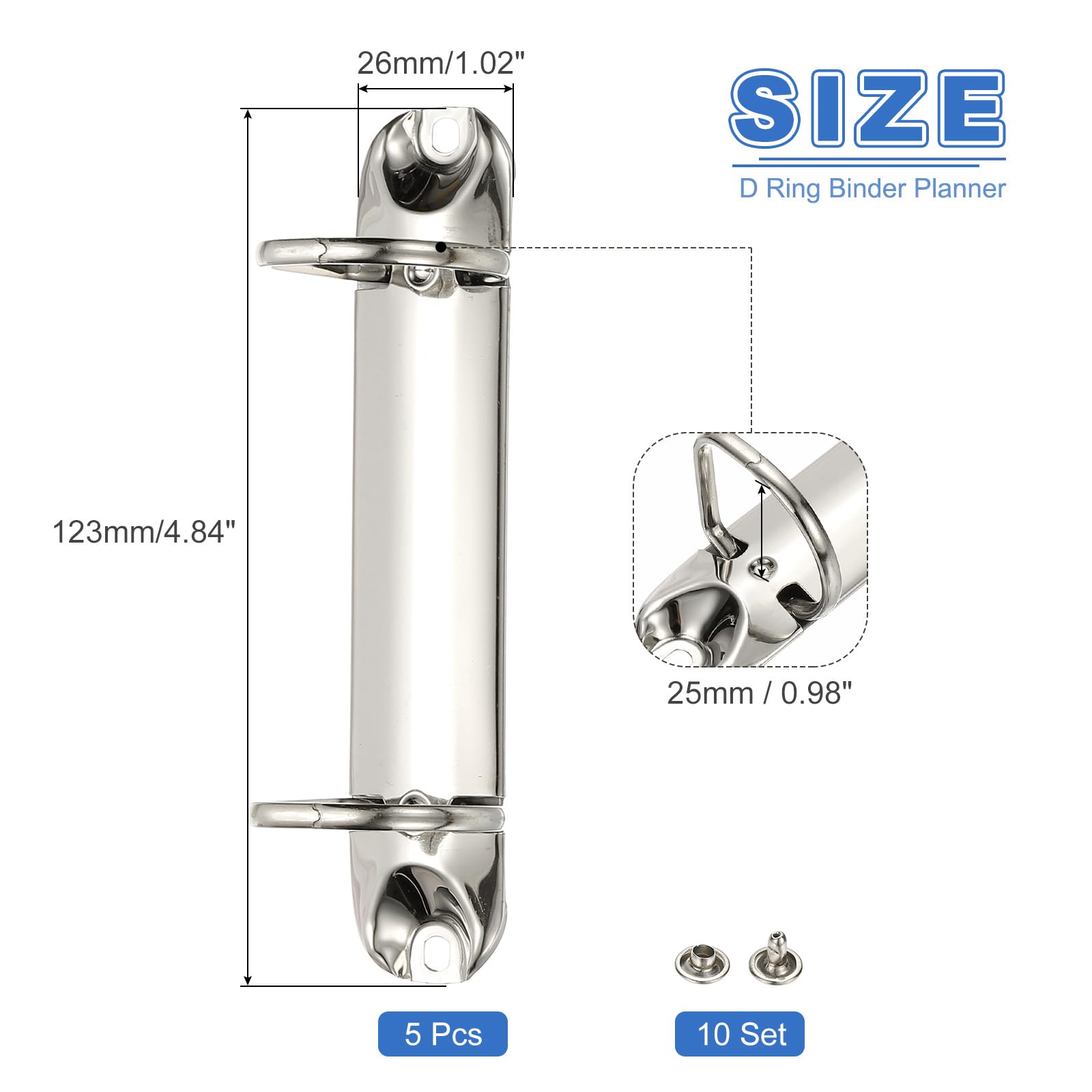 PATIKIL B7 2 Hole Ring Binder Mechanisms - Image 2