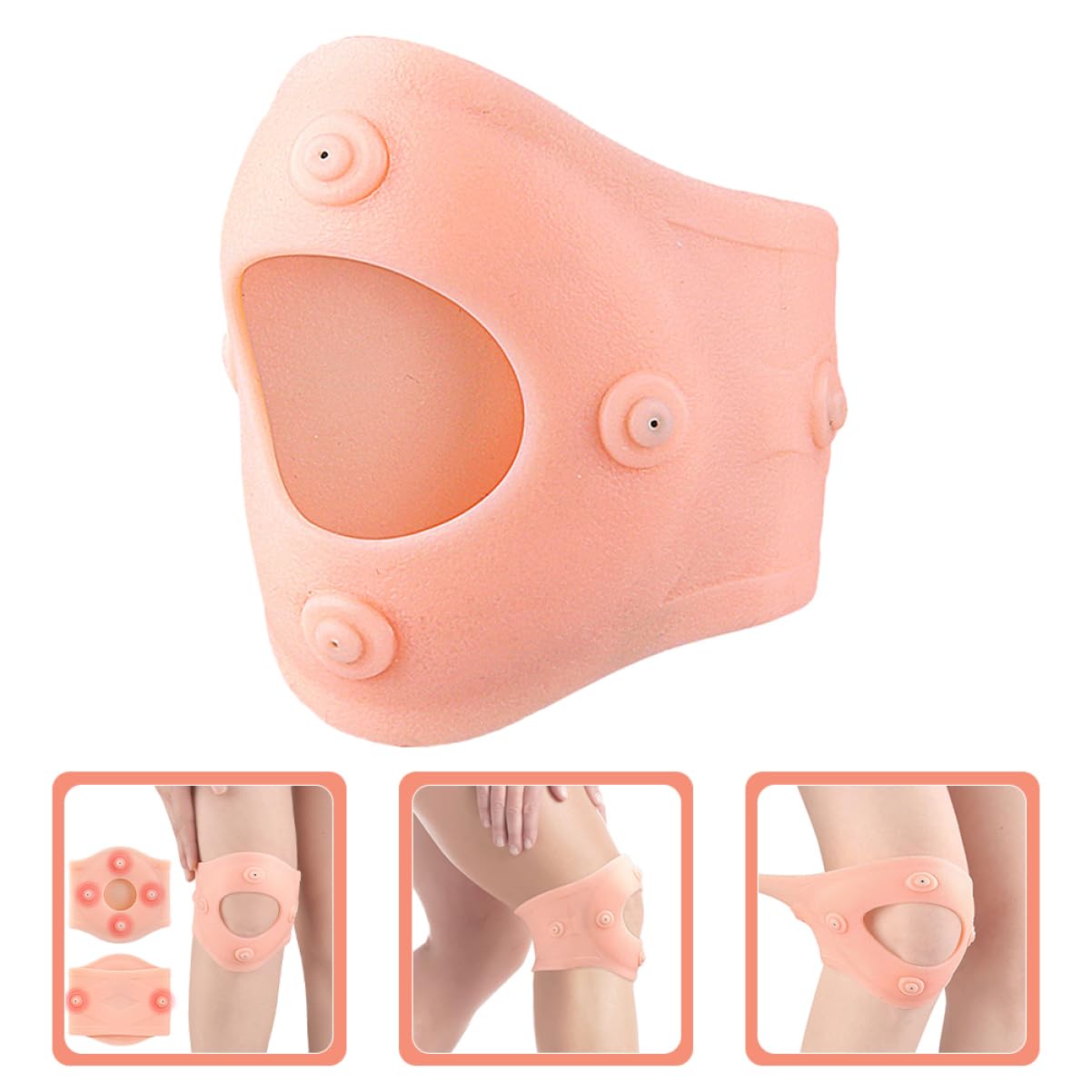 balacoo Magnetic Knee Pads Knee Brace Knee Support Strap Adjustable Knee Strap Patellas Protective Strap Sports Patellas Strap Sebs Compression Protective Gear Fitness, 12.50X11.50X0.70CM