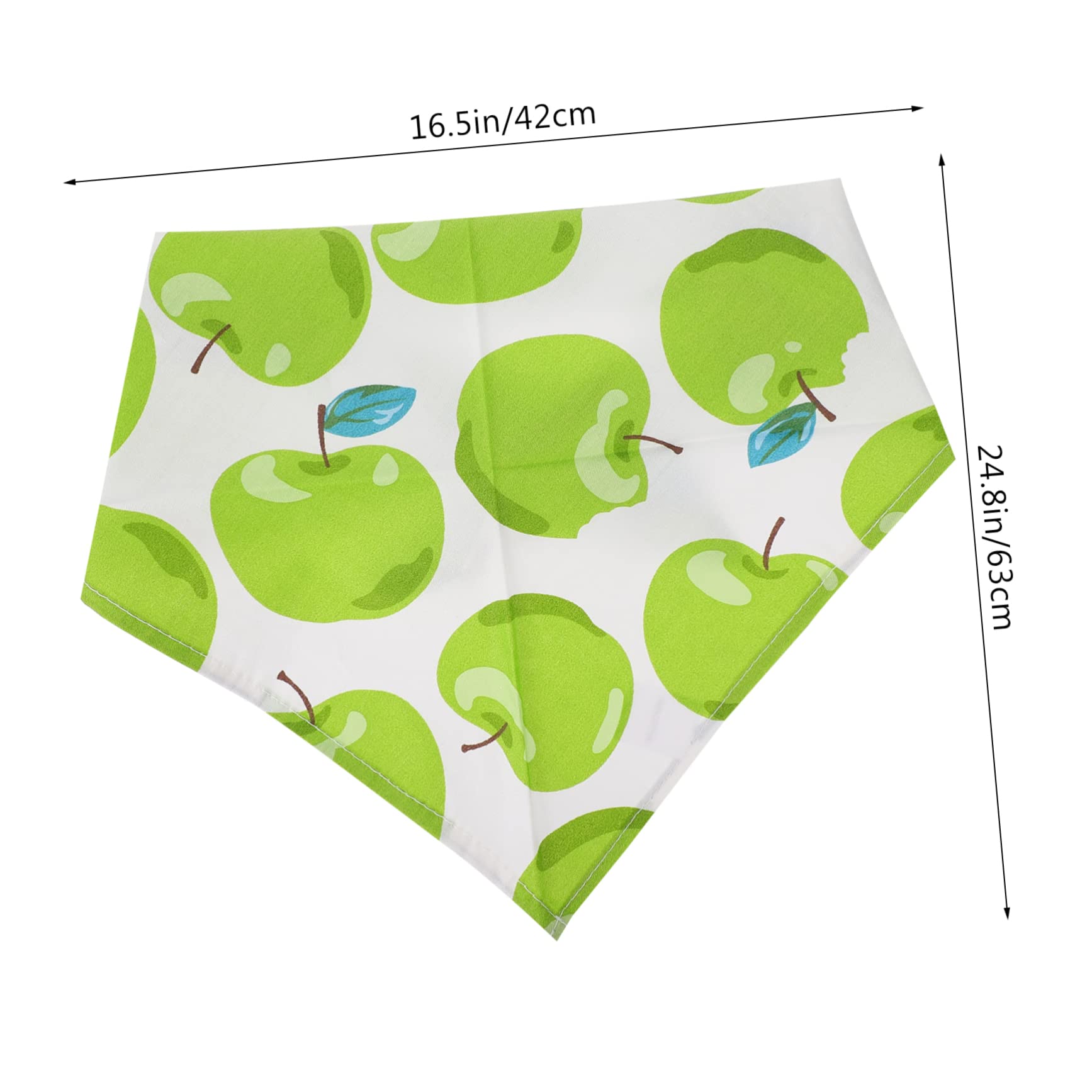 INOOMP 15pièces Bandanas pour Chien Respirant Écharpes Colorées pour Animaux Prévention Salive Et du Déversement Set De Motifs Fruits