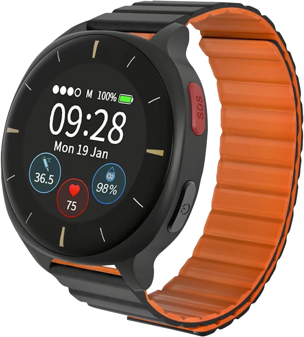 Fitness Uhr Für Senioren Ohne Handy tellimed Solino PRO 4G GPS Senioren Notruf Uhr mit Telefonfunktion, SIM