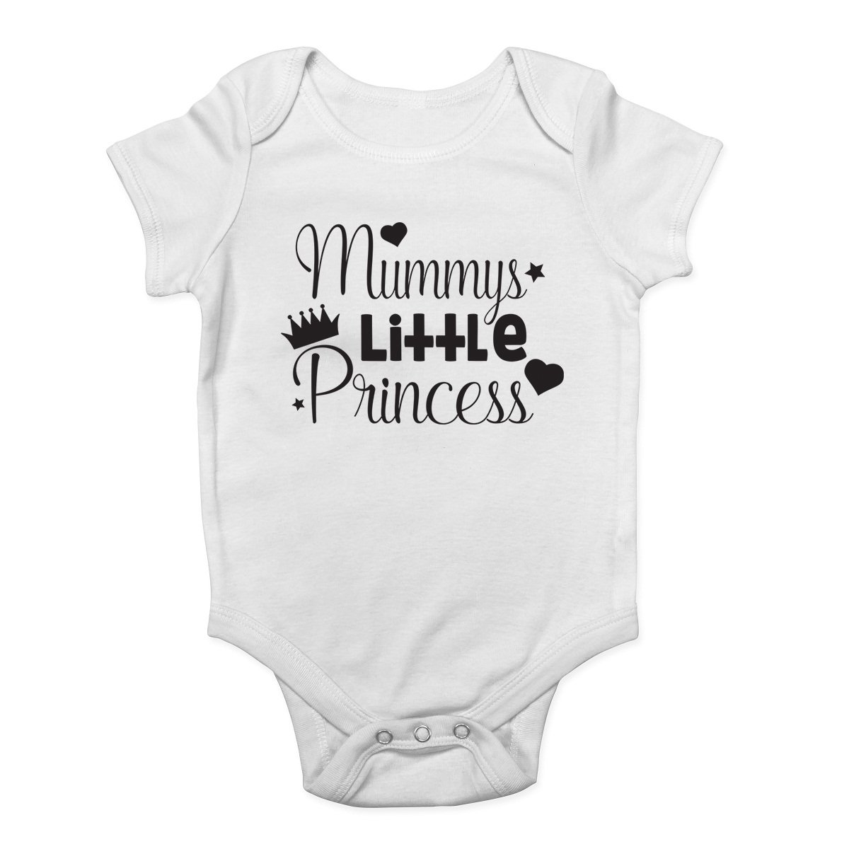 Shopagift Mummy's Little Princess Cute Baby Vest Bodysuit White