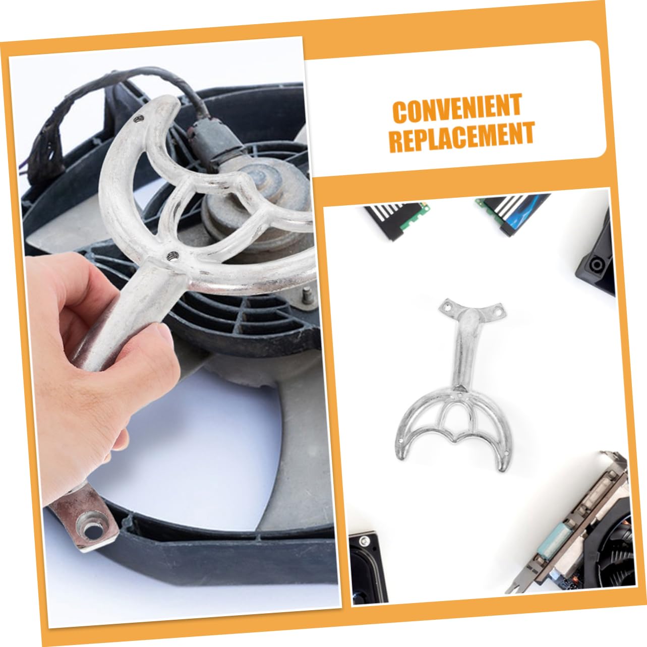 Cabilock 5Pcs Ceiling Fan Blade Support Arms Alloy Replacement Parts for Easy Fan Blade Repair User Friendly Installation for Ceiling Fans