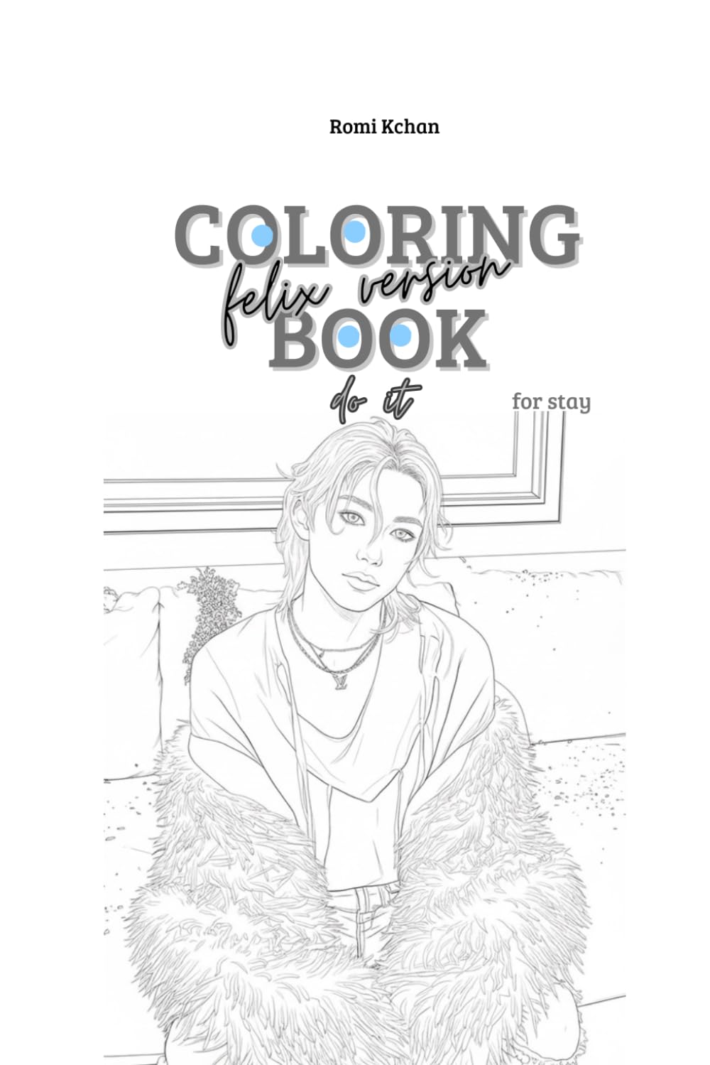 Stray Kids Do it Coloring Book - Felix version: photocard coloring book