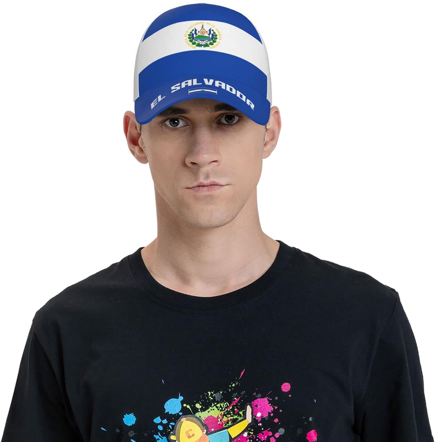 El Salvador Flag Salvadoran Cool Baseball Cap 3D Full Print Adult Unisex Adjustable Hat Soccer Patriotic Caps - Image 6