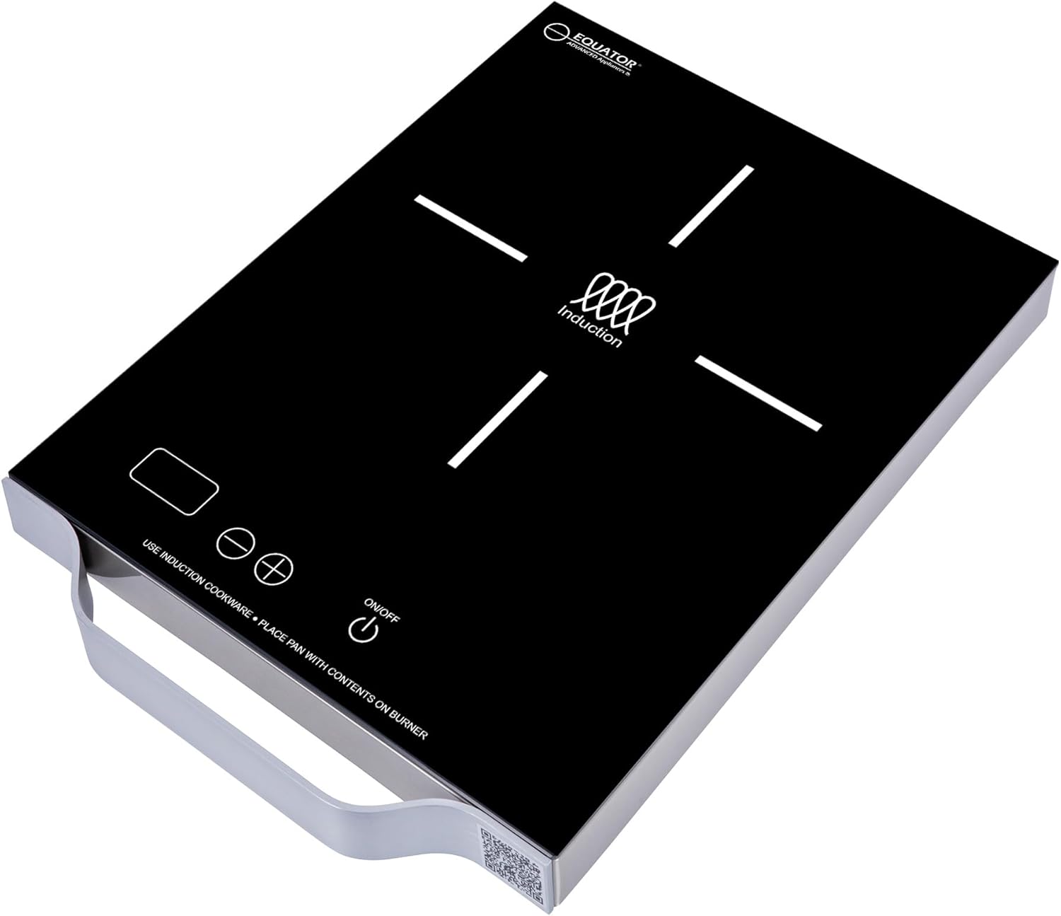 Equator 11" Portable One-Burner Induction Cooktop LIGHT AlumInum Handle 110V