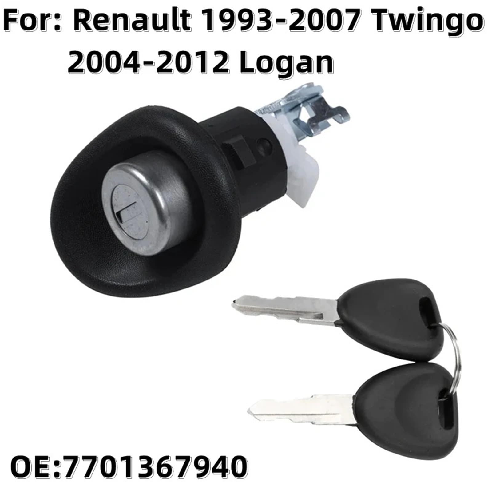 Interruptor De Encendido OE: 7701367940 cilindro de bloqueo tapa maletero puerta trasera coche para Renault Twingo Logan K832 Reparar