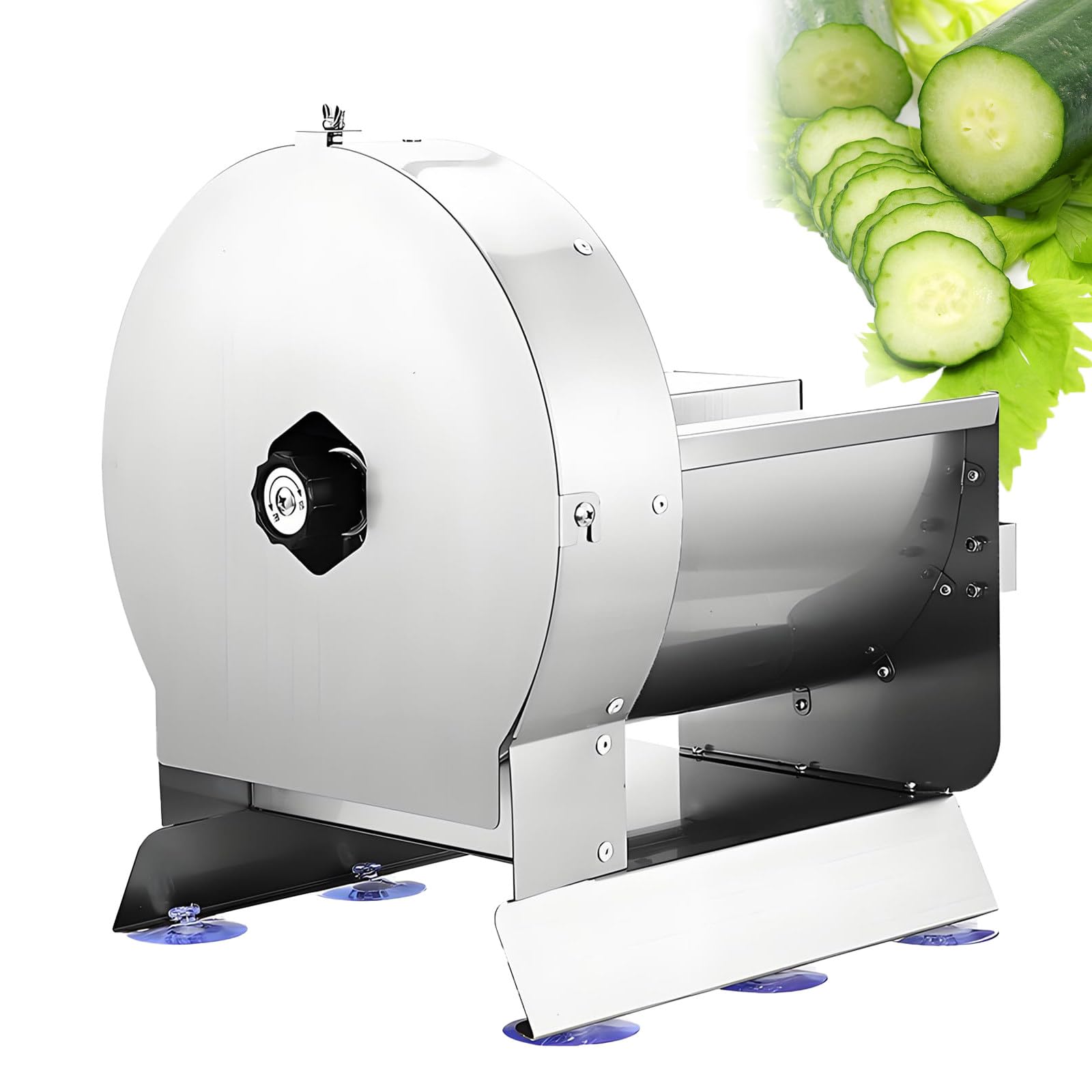 Affettatrice elettrica per verdure, per frutta commerciale, spessore regolabile da 0 a 12 mm, in acciaio inox, per cavoli, patate, carote