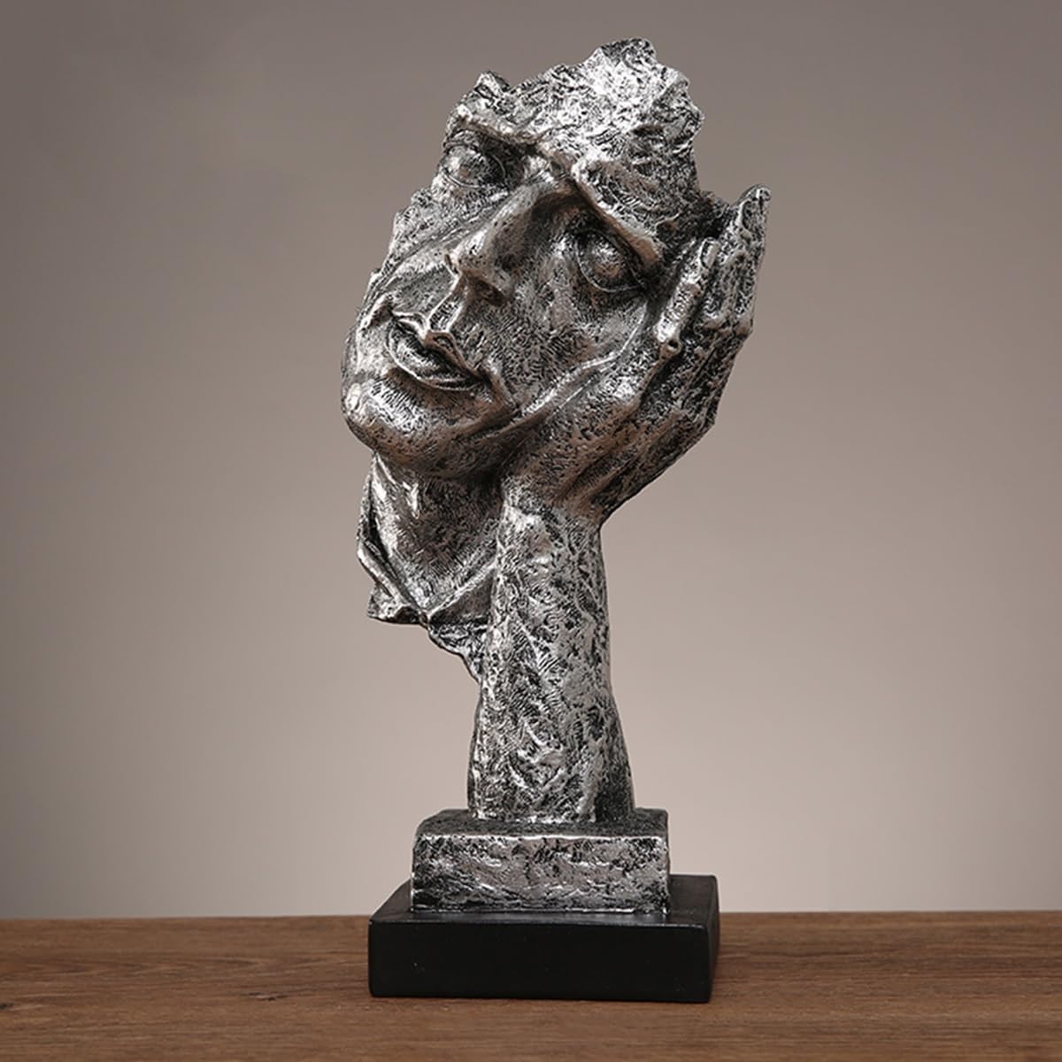 GHKryD statue, Bust Head Statue Decor Accents Resin Sculpture Modern Room for Bedroom Living Office(Style 3,B)