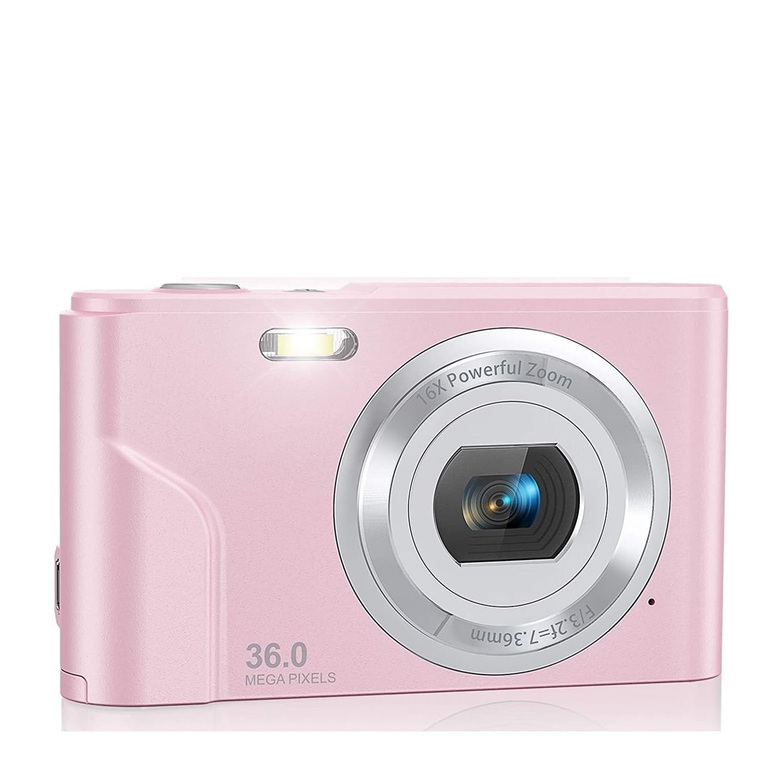 Fotocamera digitale Vlogging Zoom Schermo LCD Mini fotocamere portatili compatte for studenti, adolescenti Cattura Facilmente Momenti Meravigliosi(Pink)