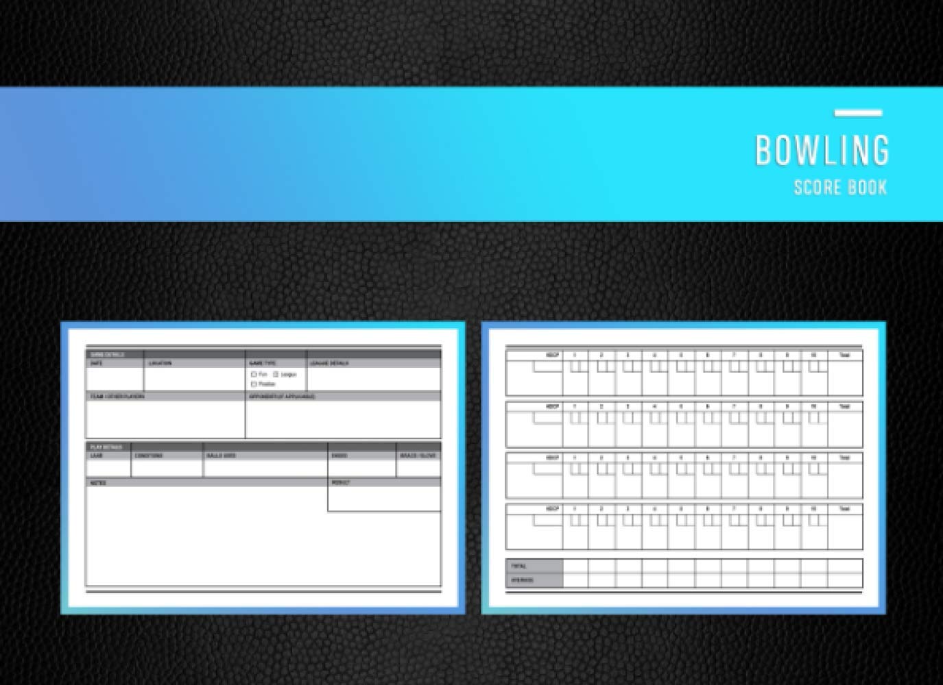 Bowling Score Book: Ten pin bowls score tracker log book | Keep a record of game scores and improvement over time | Bowling scorer book and score keeper | Cover 2