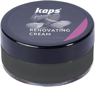 Renovating Repair Cream For Smooth Leather Shoes Bags Seats, Scratch And Scuff Cover, Kaps Renovating Cream, 10 Colours, 118 - Black, 25 ml - 0.84 fl. Oz.
