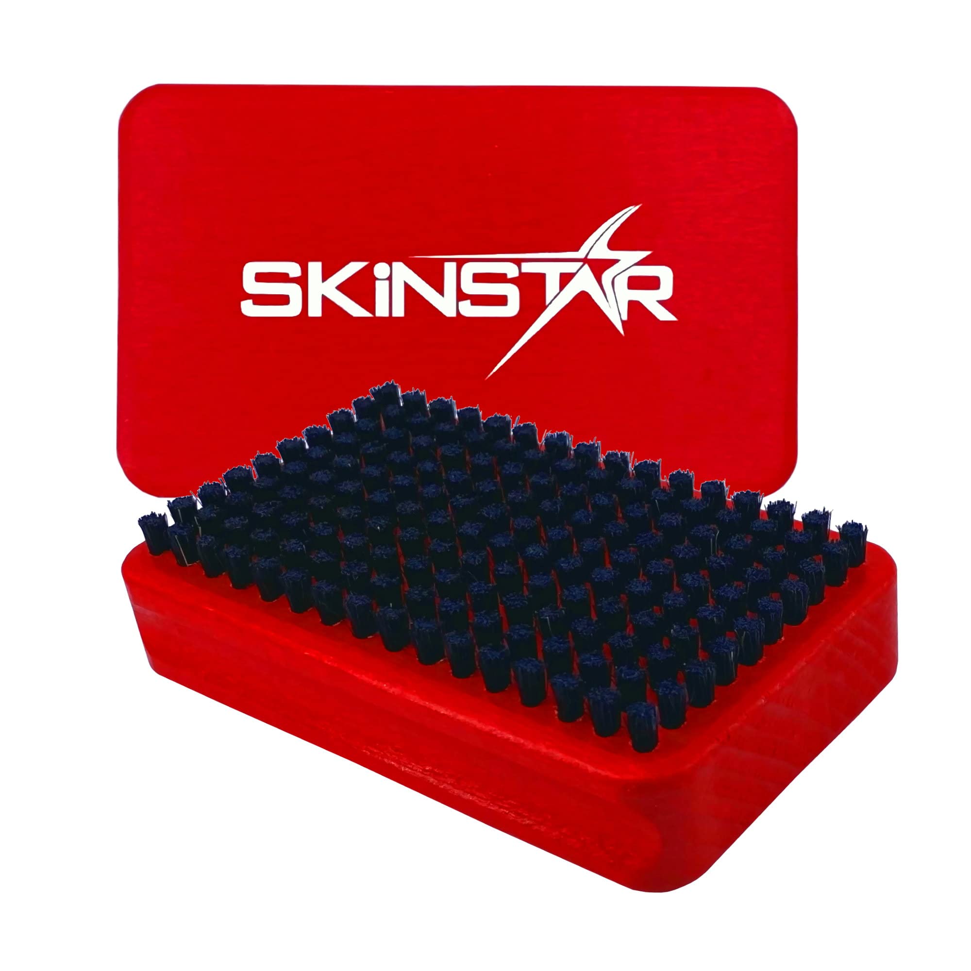 SkinStar 3-częściowy zestaw szczotek do wykładzin narciarskich BaseBrush nylon, włosie różowe i kuper/brąz czerwony