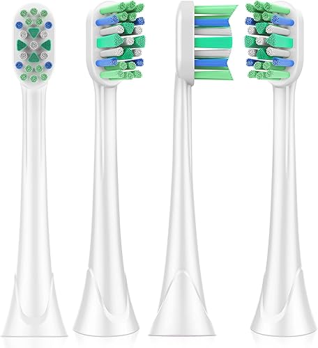 Cabezales de cepillo de dientes de repuesto para Philips Sonicare paquete de 4 cabezales de cepillo eléctrico de repuesto Sonic compatibles con C2