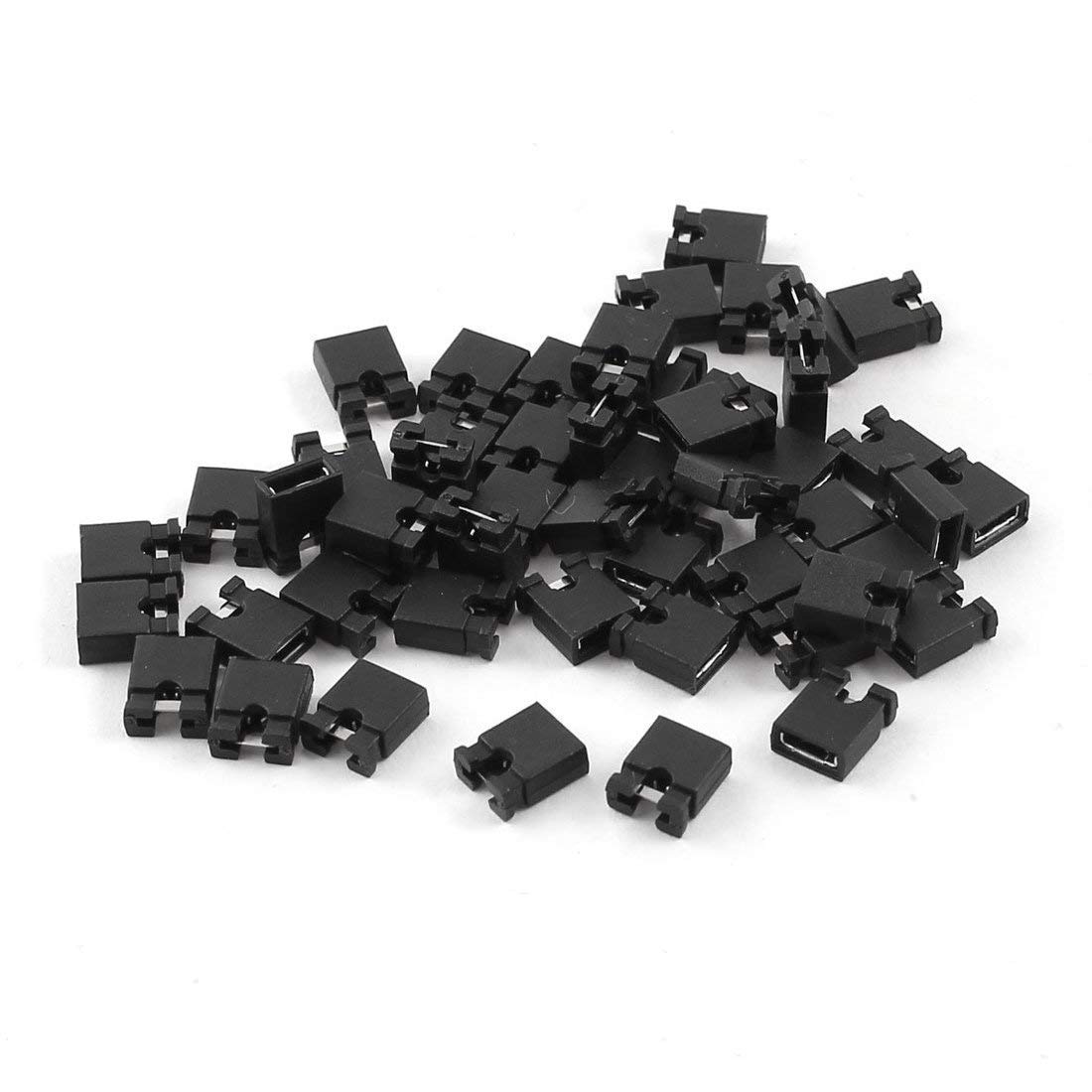 100PCS Mini Jumper Short Circuit Cap Connectors, 2.54 mm-50 Pieces