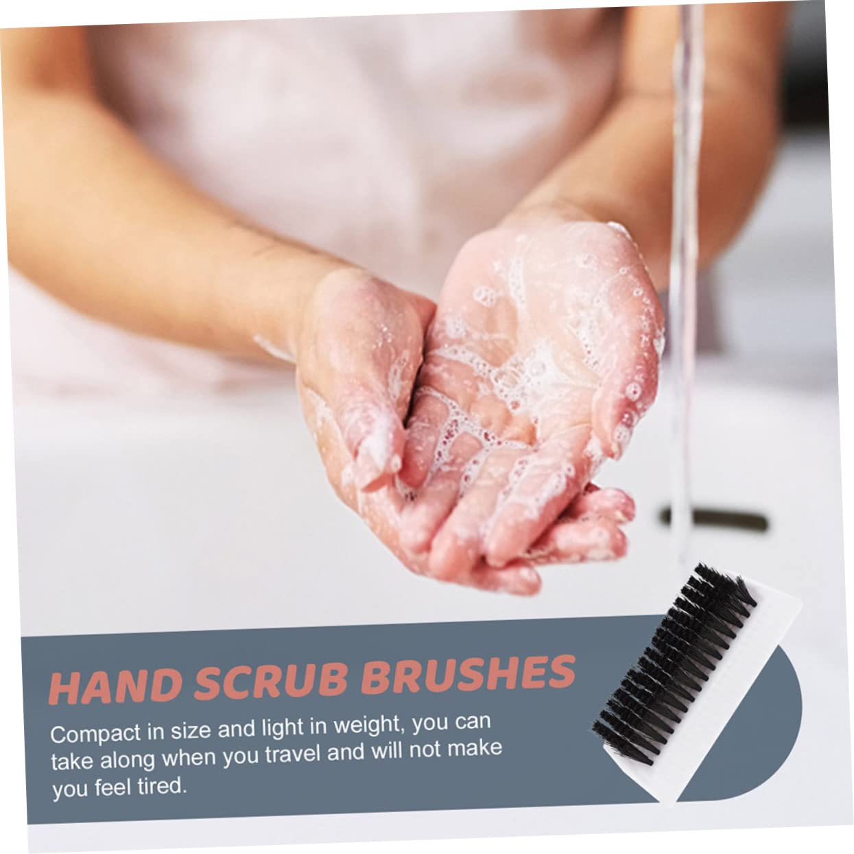 POPETPOP 8pezzi Spazzola Per Unghie Multi-funzione Morbida e Per Pulizia Art Facile Da Impugnare Accessori Per Manicure e French Manicure