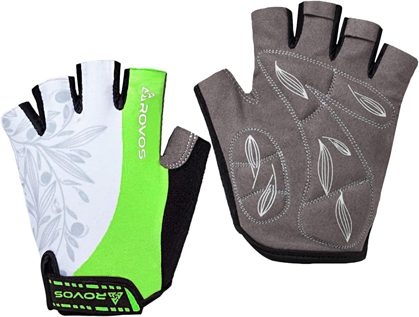 Cycling Gloves for Men & Women - 5MM Anti-Slip Shock-Absorbing Gel Pad, Lightweight & Breathable Half Finger Design for Mountain Cycling, Gym, Motorcycle, Outdoor Sports