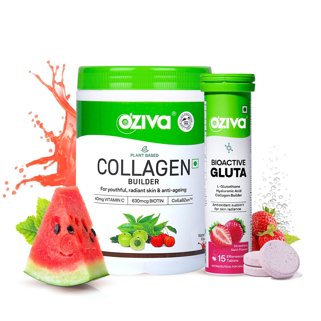 OZiva Phyto Ceramides+ Collagen Builder, Blueberry, 30 Tabs, Pack of 2 — Amazon image 12