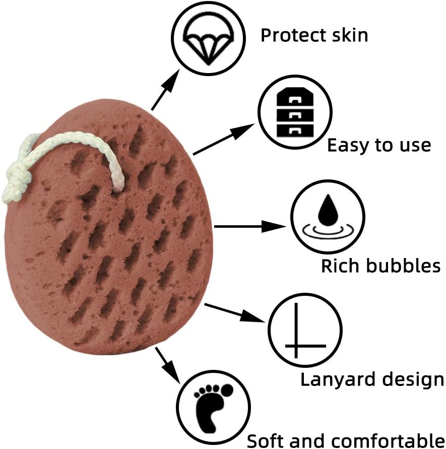 Bath Sponge, Body Shower Sponge for Women Men, Bath Body Exfoliating Sponge : Beauty & Personal Care