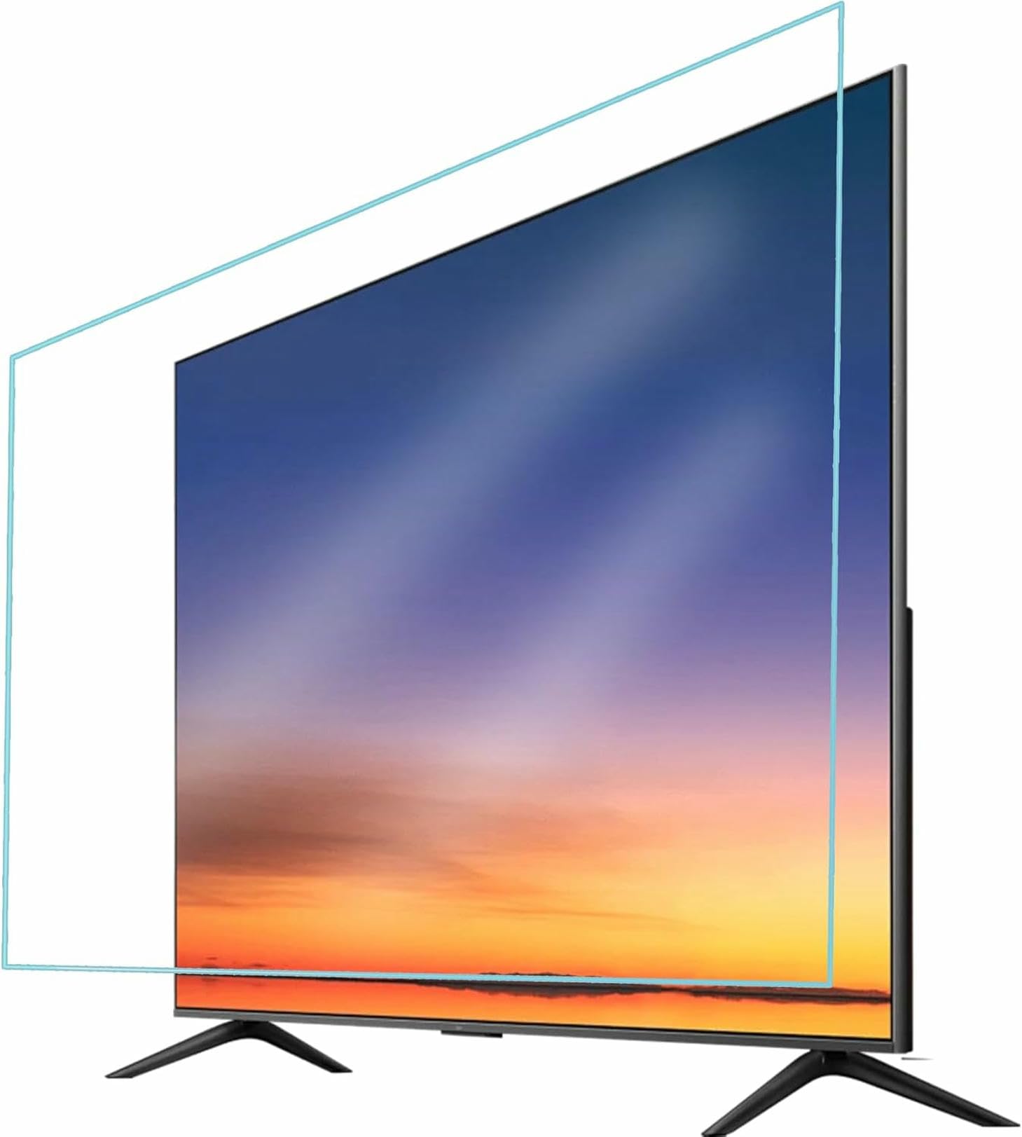 Protector De Pantalla De TV Antideslumbrante De 55 Pulgadas, Película Protectora Antirreflejos para Reducir La Fatiga Visual, Fácil Instalación, 55 Pulgadas (1221x689 Mm) ~/