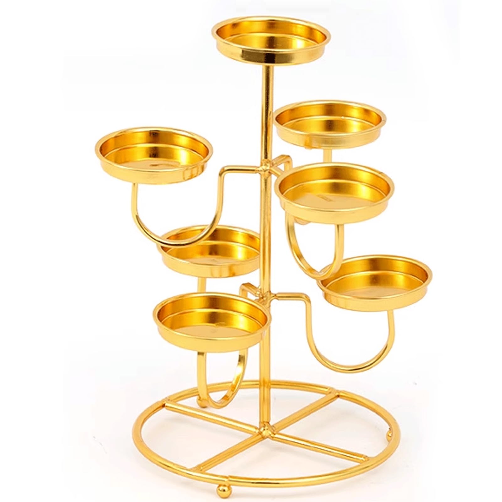 Amazon.co.jp: 合金セブンスターロータス燭台キャンドルホルダー