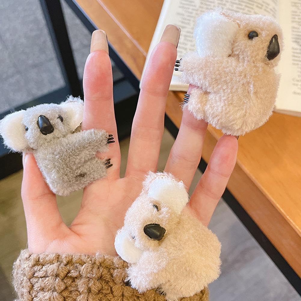 Amazon.com : 2Pcs Plush Koala Hair Clips, Small Koala Bear  display picture 2
