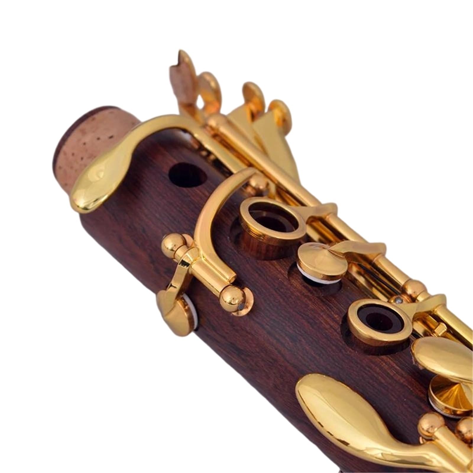 Professionelle Klarinette Klarinette Aus Rotem Holz Professionelle BB Vergoldete 18/17 Klappen Einfach Zu Spielen(18 Key)