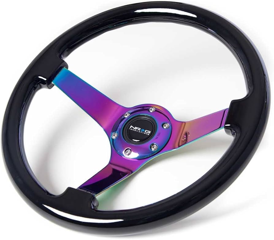 Amazon.com: NRG Innovations ST-036BK-MC Classic Black Wood Grain