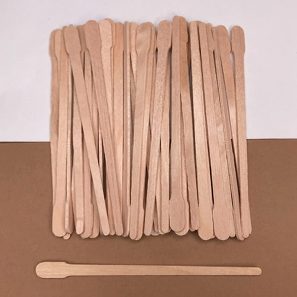 Szpatułki do wosku, drewniane szpatułki do depilacji, szpatułka do wosku, szpatułka do stosowania gorącego wosku, jednorazowe szpatułka, drewniane patyczki do depilacji wosku