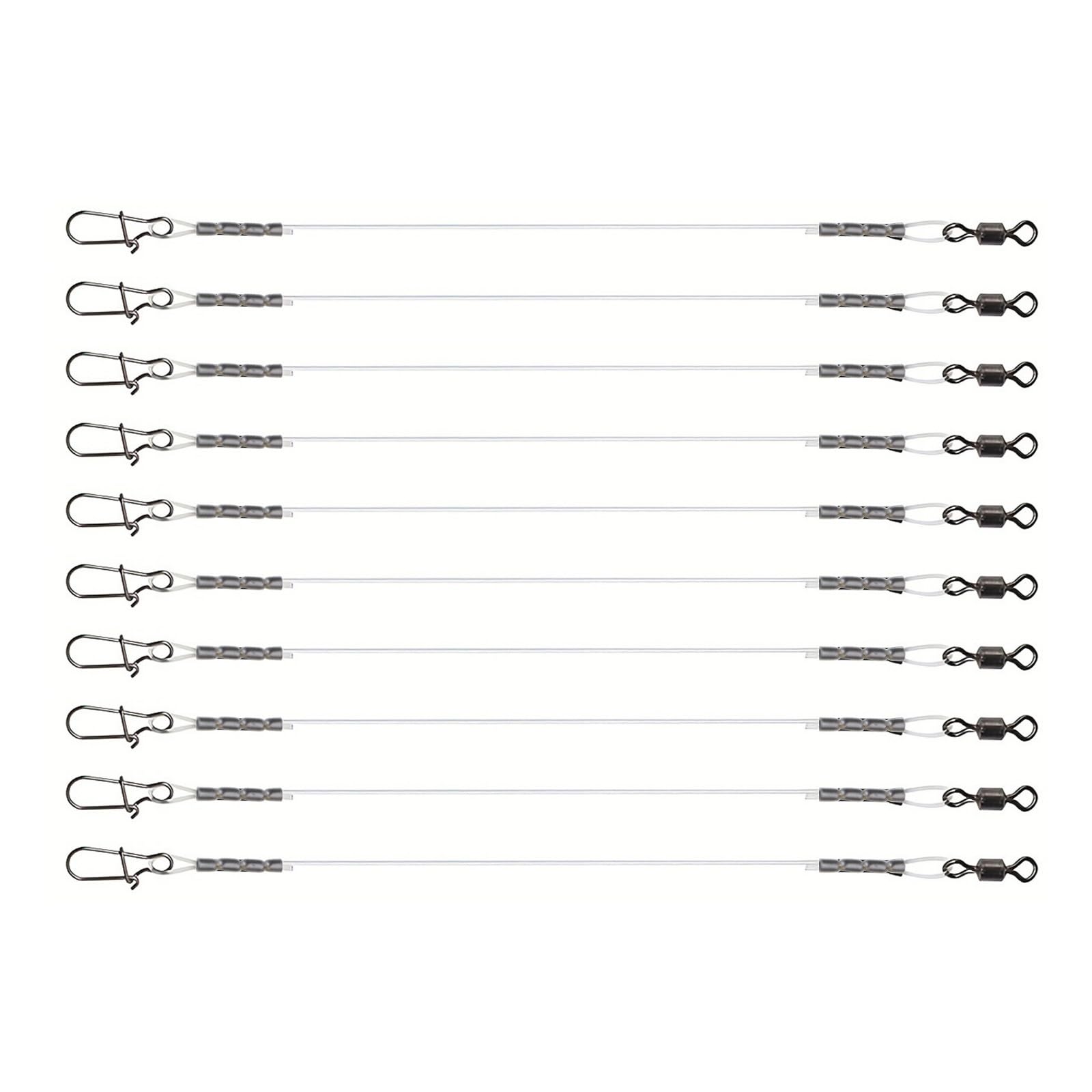 Zeizafa Fishing Wire Leader Antibite Leader Fishing Tackle Fish Hook Antibite Wire Line Leader With Rolling Swivels