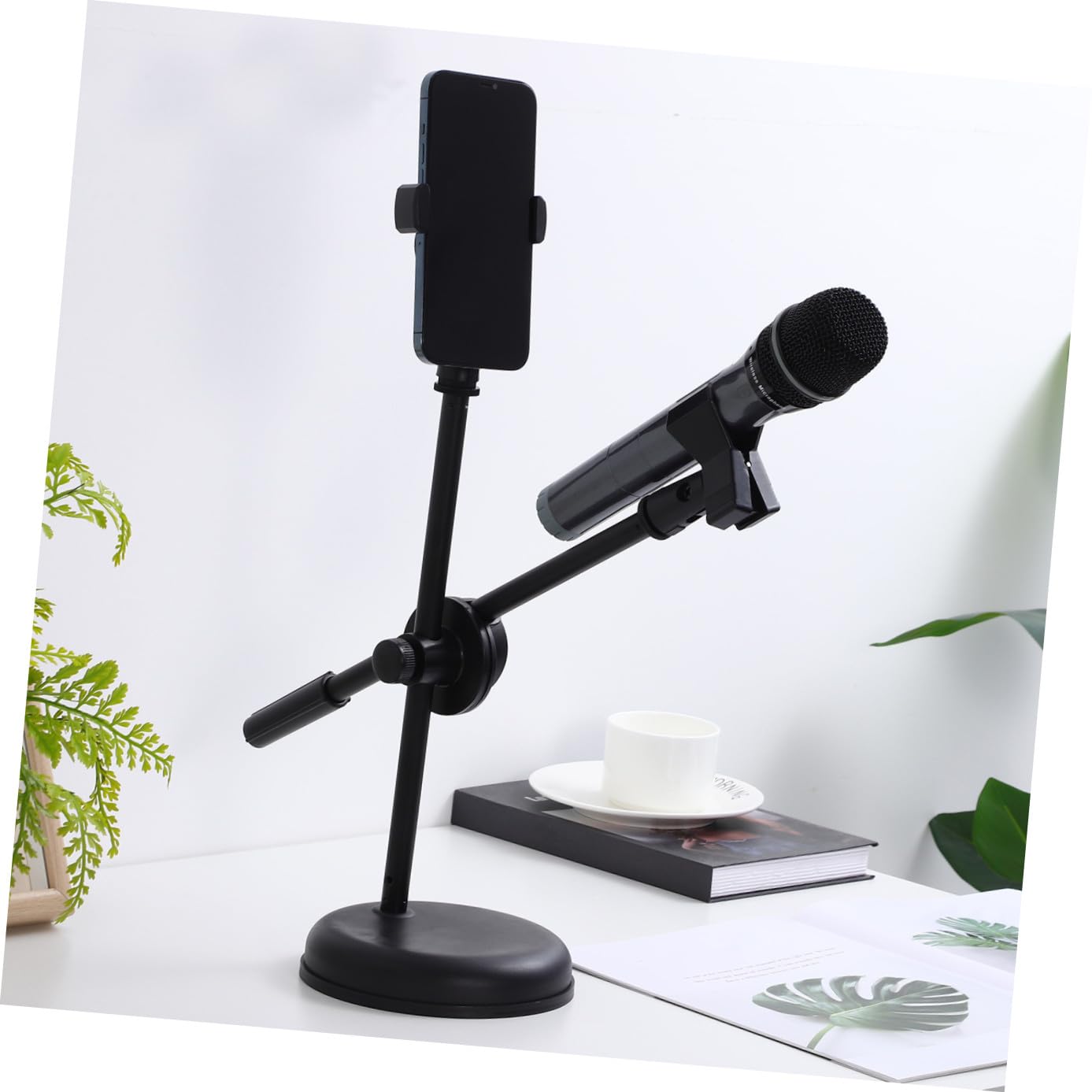 1 Juego soporte de micrófono Grabación soportes soporte de escritorio mic stand Portes de micrófono accesorios de micrófono soporte para micrófono de escritorio el plastico
