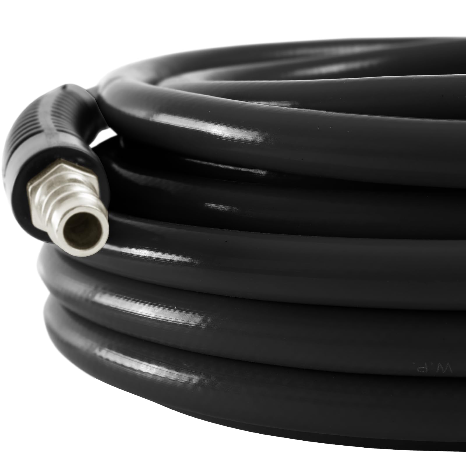 TECPO 300457 Manguera de aire comprimido 6/12 mm, 10 m de largo, manguera de aire de 20 bar presión de trabajo, 1/4 pieza de conexión adecuada para todos los compresores habituales
