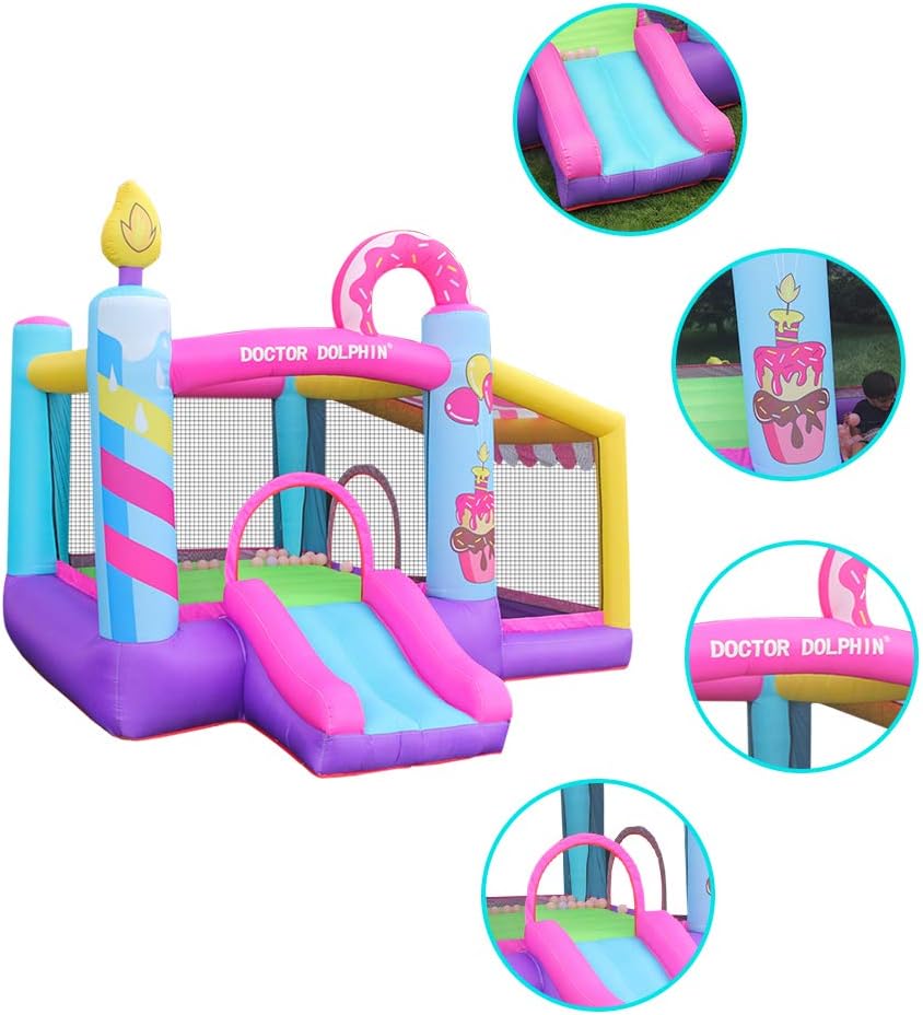 Best Deal 🛒 doctor dolphin Outdoor Indoor Bounce House, Inflatable Bouncy House for Kids with Blower,Jumping House Castle with Slide, Ball Pit Up To 60% OFF doctor dolphin Outdoor Indoor Bounce House, Inflatable Bouncy House for Kids with Blower,Jumping House Castle with Slide, Ball Pit