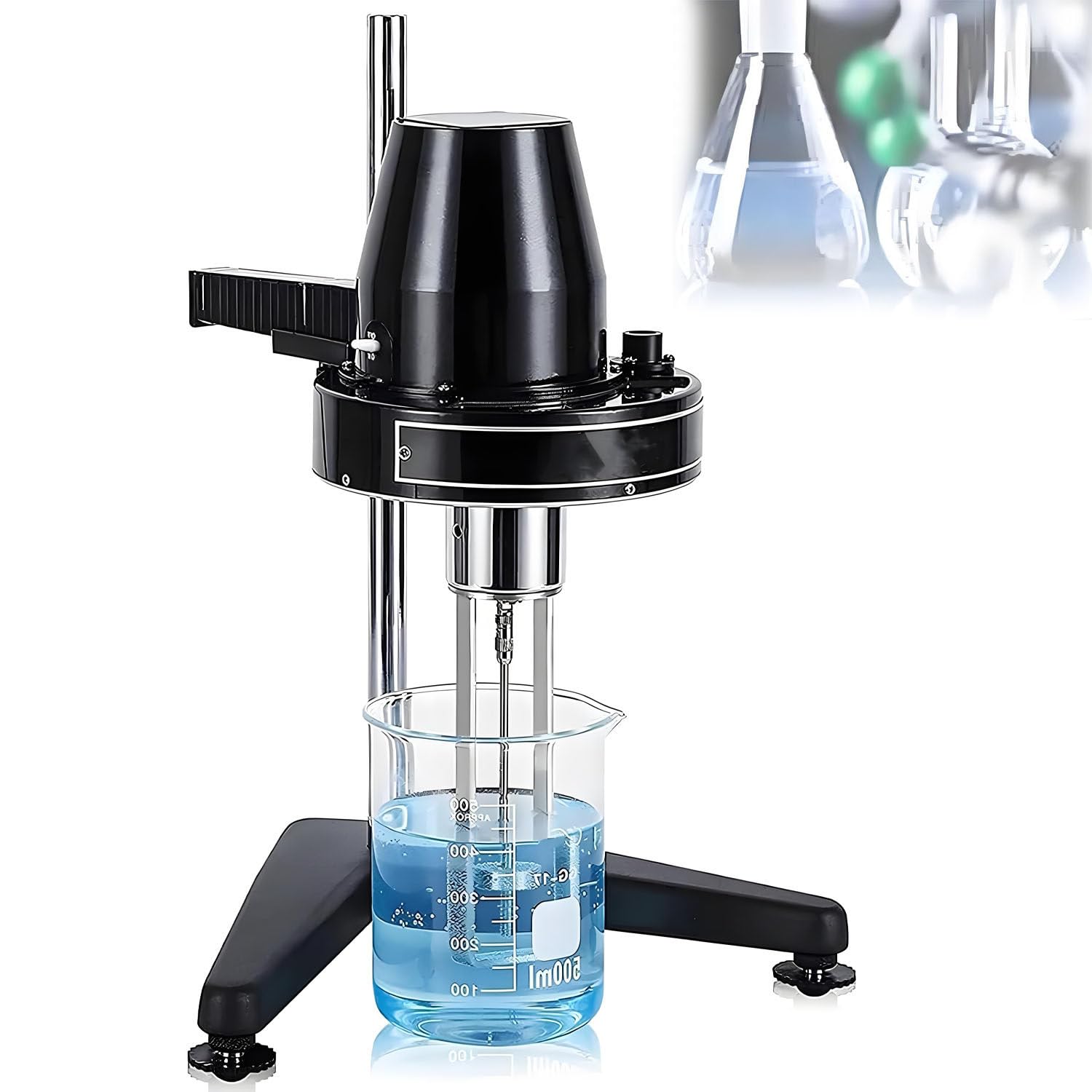 AiODiO Portable Rotary Viscometer,Digital Liquid Viscometer, Portable Rotational Viscometer 10-100,000 MPa.S, Adjustable Speed,for Accurate Measurements and LCD Display
