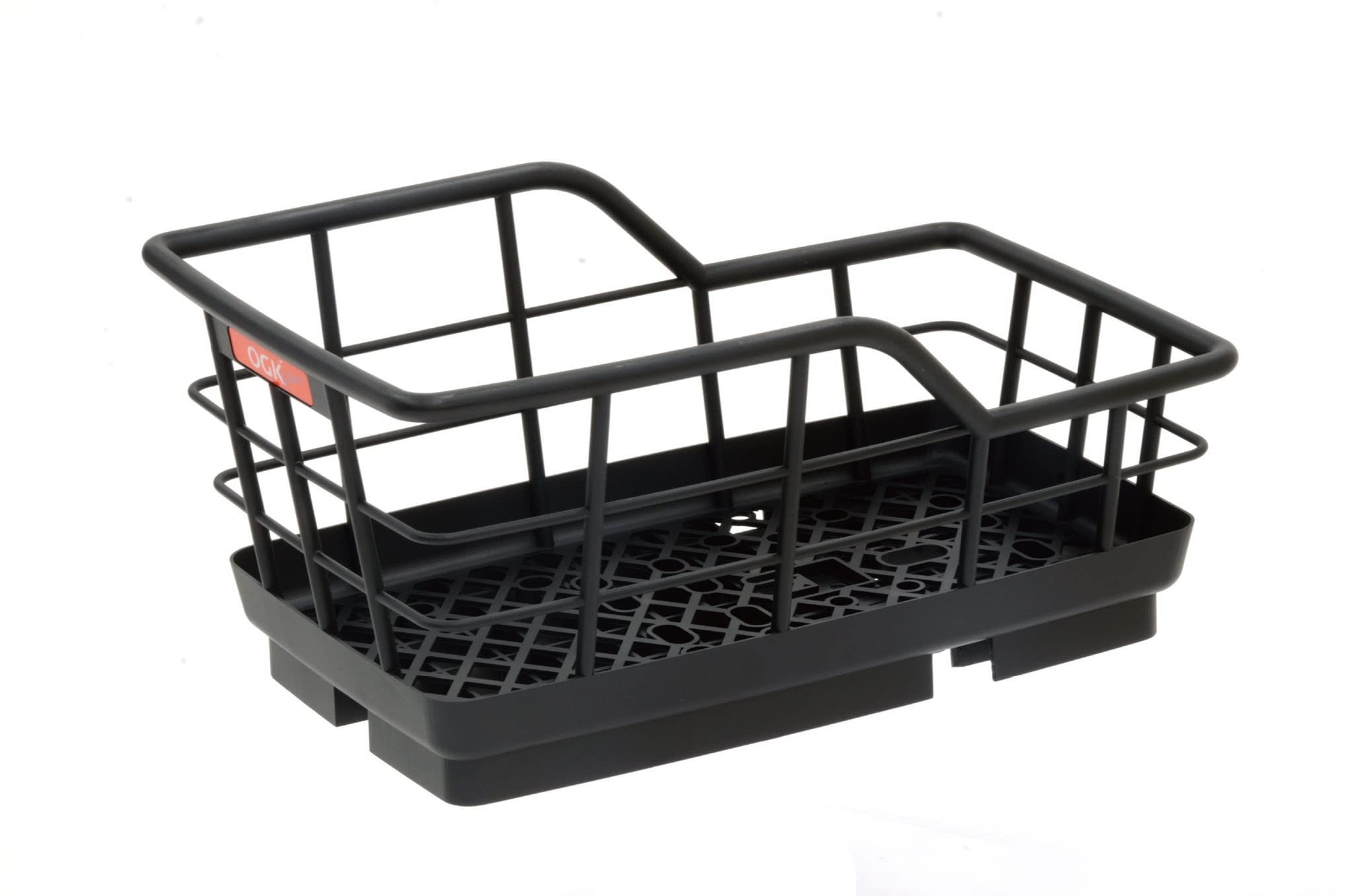 OGK Giken RB-021 Basket, Big Whale, Front and Rear Center Basket, Black, for Bicycles