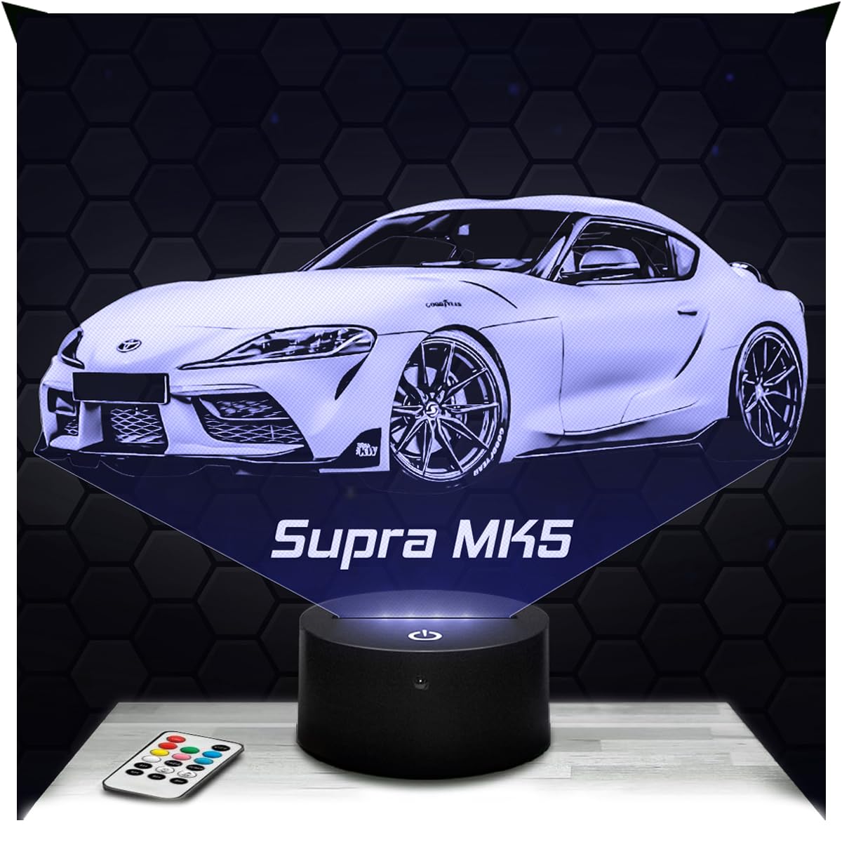 Lampephoto.fr - Car Supra MK5 T Supercar Tuning 3D Lamp Decoration, Gift idea for Men Car Supra MK5 T Adult Night Light Room Decor. Original Christmas, Gift Idea, Led Bedside, Merchandising