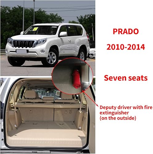 Miniatura 2 de Alfombrillas de automóvil aptas para el extintor de incendios Prado 2010-2014 en el exterior del copiloto, cobertura completa, protección para todo