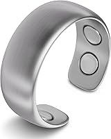 Vista 7 de MagnetRX® Anillos magnéticos para mujer – Elegante anillo de cristal – Anillos magnéticos para mujer (plateado Tamaño: 10)