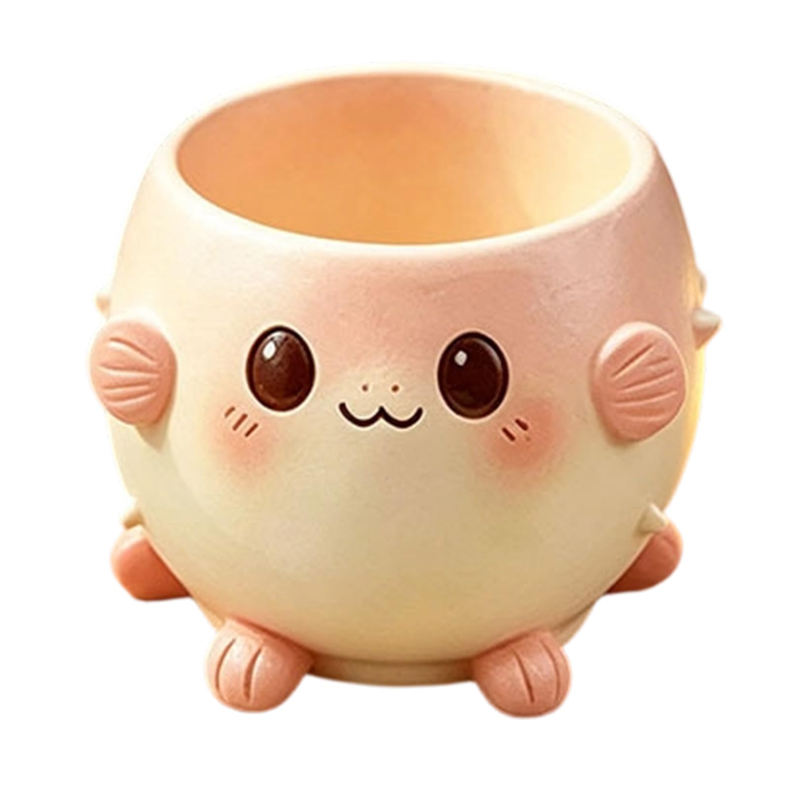 Kaeltsyn Playful Cartoon Styles Resin Planter Perfect for Succulents and Small Plant in Living Room Adds Fun to Any Space Small Decorative Plant Container