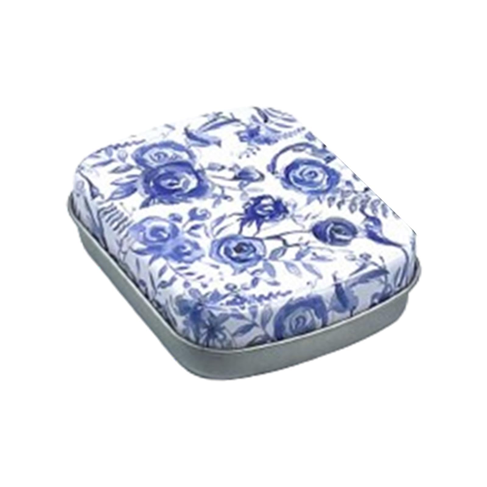 Colcolo Mini Iron Tin Box, Metal with Lid Portable Storage Box, Hinged Tin Box with Lid, Mini Rectangle Empty Hinged Tins for DIY Candles, Dry Storage, Spices, Tea, Candy