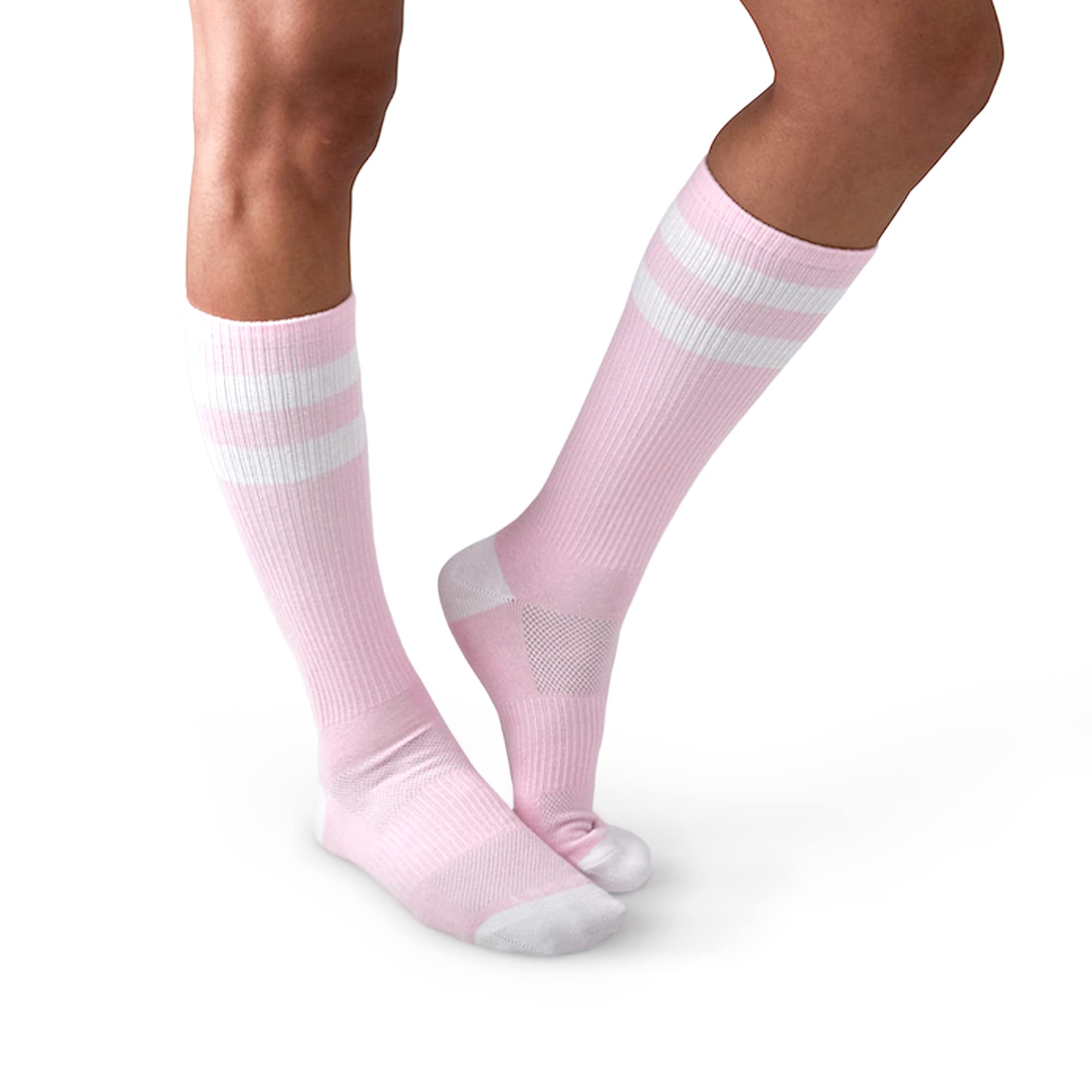 Love Classic Women's Pink Sport Crew Moisture Wicking Socks